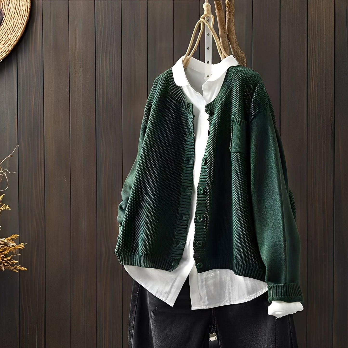 Shanon - Κλασική, χαλαρό κοψίματος ζακέτα για γυναίκες