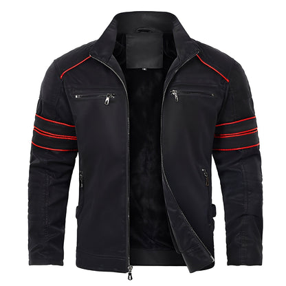 Jerold - Stylish Leather Motorcycle Jacket for Men