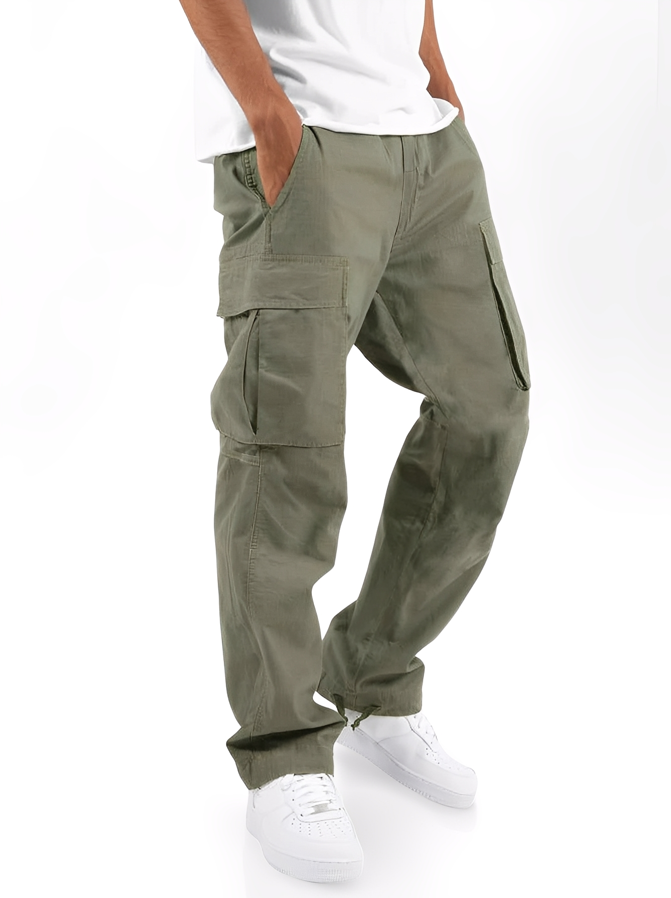 Cooper - Relaxed Cargo Pants with Drawstring for Men