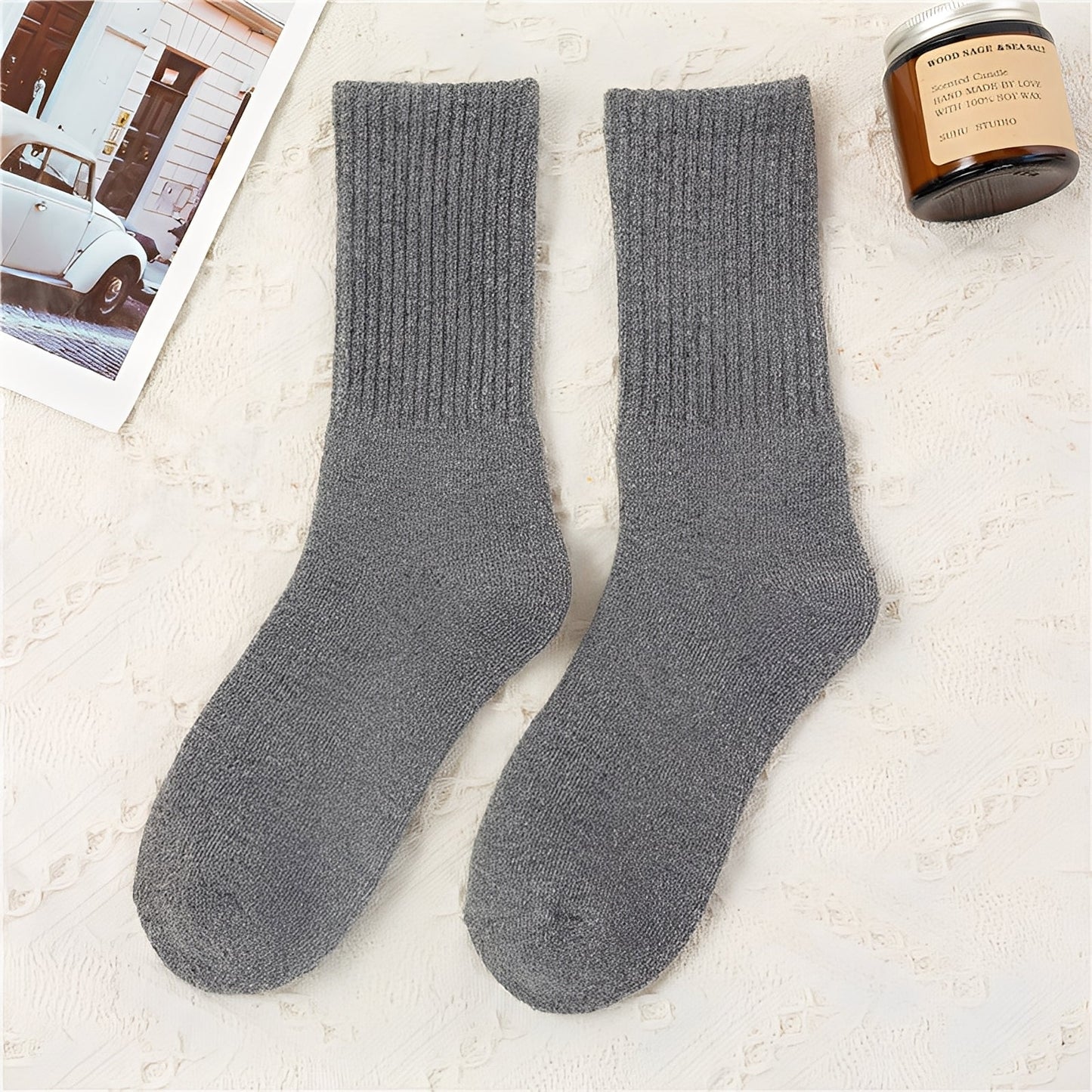 Carmella - Chaussettes Unisex Décontractées, chaudes et épaisses