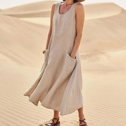 Thora - Comfortable Linen Dress
