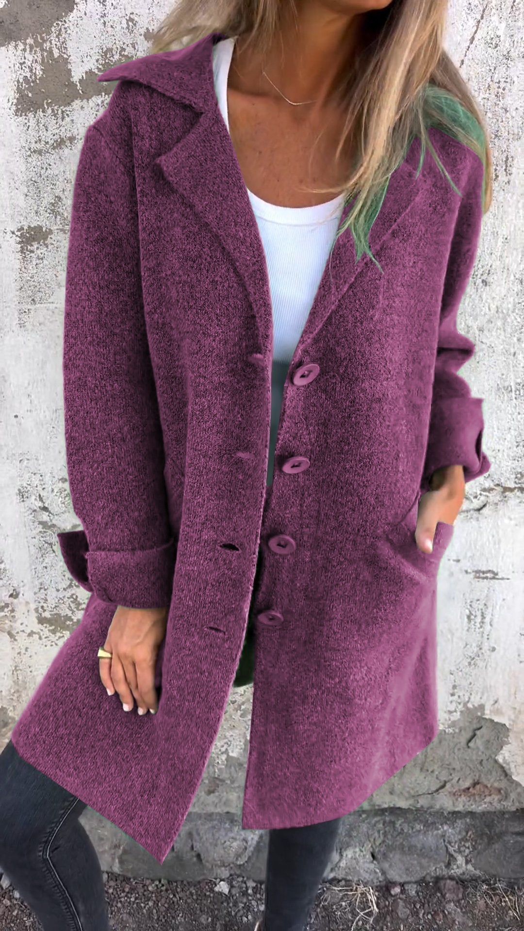 Diletta – Long Knitted Coat