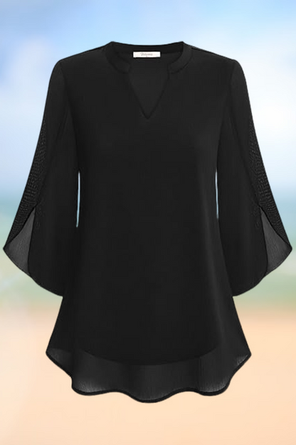 Celeste - Graceful blouse with open sleeves