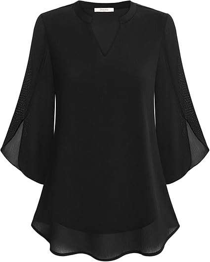 Brianna - Blouse with open sleeve and stylish movement