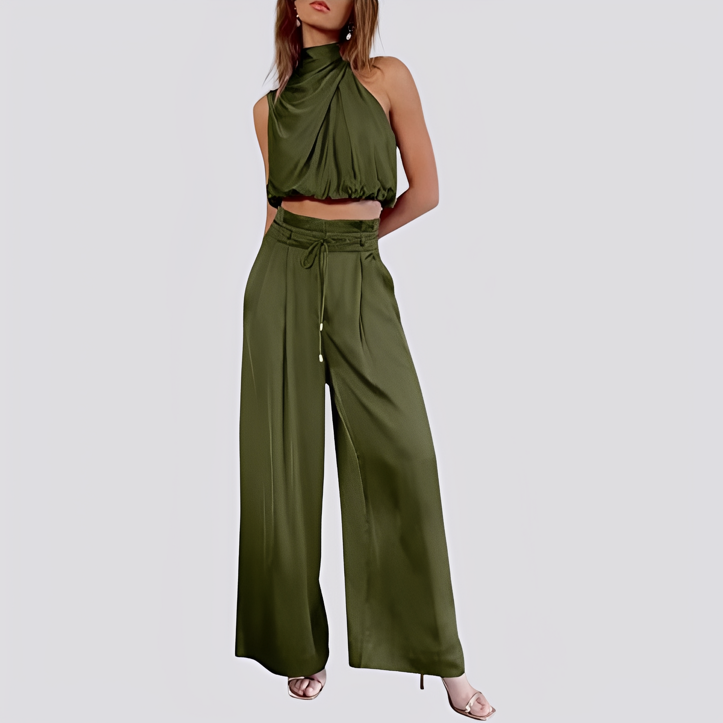 Laura - Casual, loose-fitting set with wide leg for women