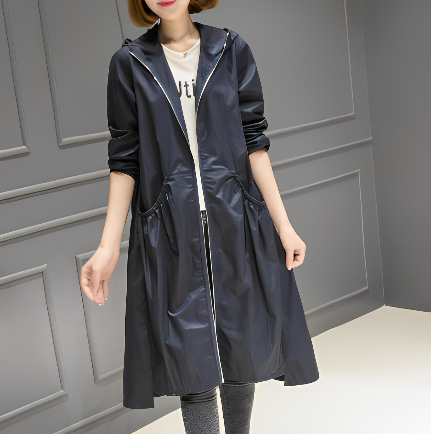 Margarette - Stylish Hooded Raincoat for Women