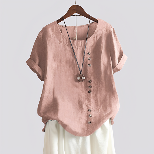 Isabelle - Comfortable Shirt with Short Sleeves for Women