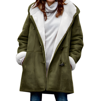 Madilyn - Relaxed Dufflecoat with Hood for Women