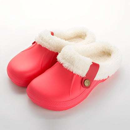 Melba - Warm clogs with fleece lining for women