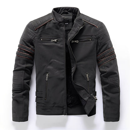 Dillan - Stylish Leather Motorcycle Jacket for Men