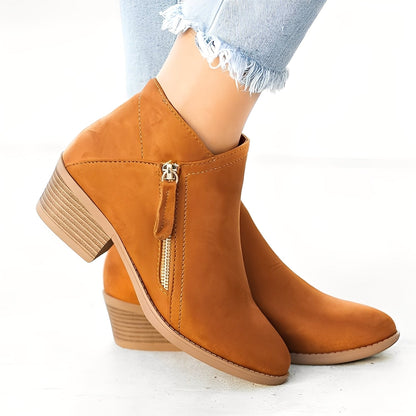 Mirabelle - Stylish Ankle Boots with Zipper for Women