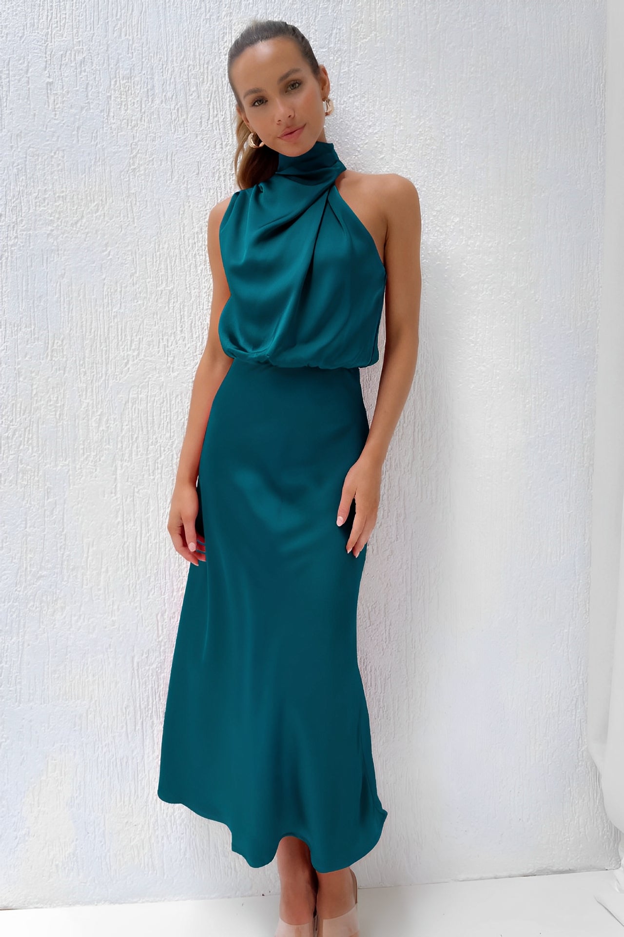 Marley - Elegant Women's Satin Dress for the Evening