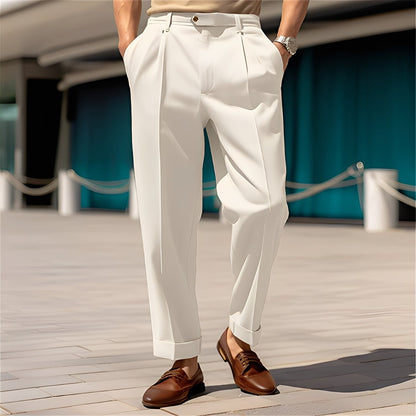 Beckham - Classic straight suit pants for men