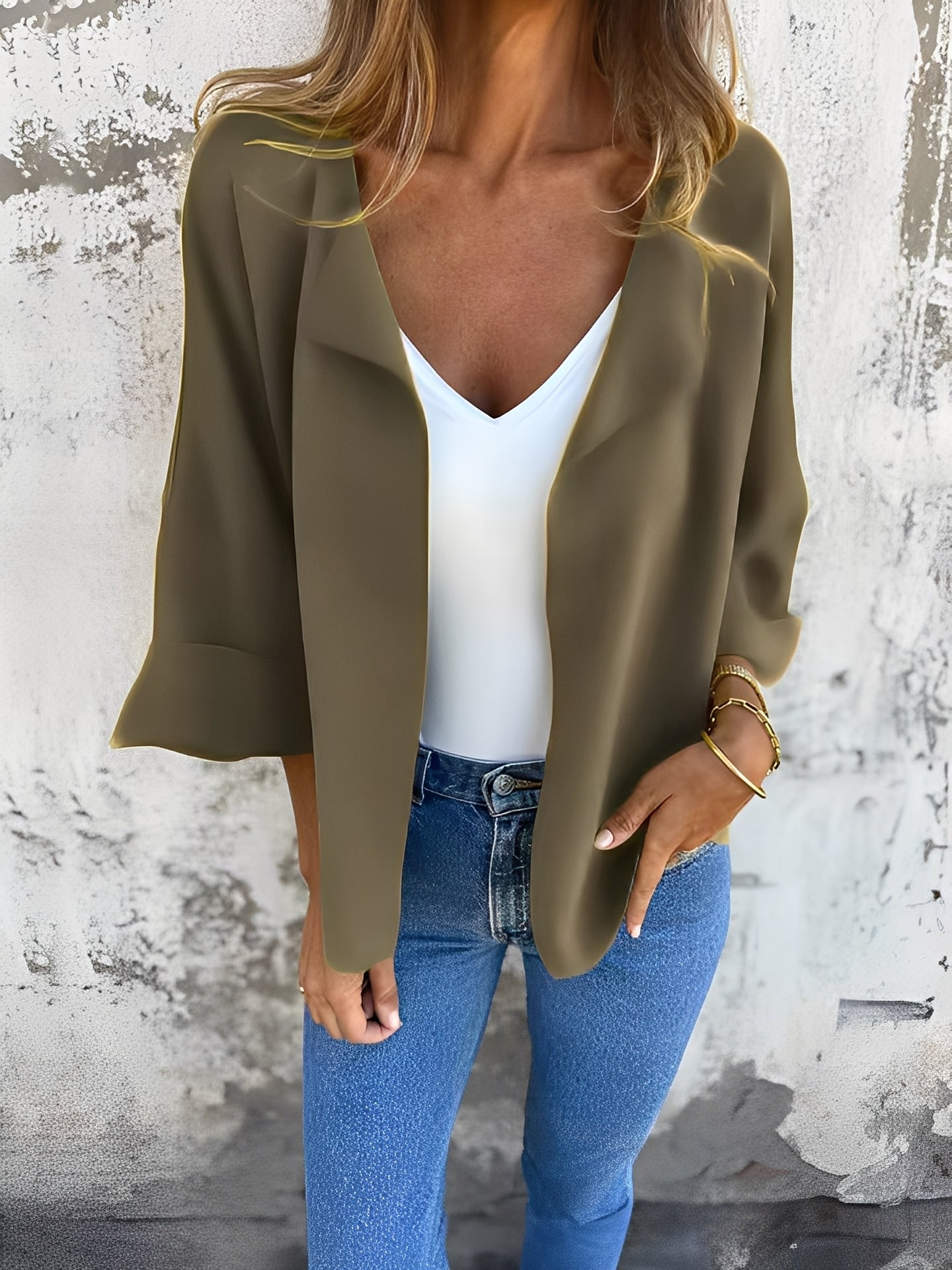 Angelle - Elegant, casual suede jacket for women