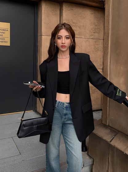 Maddison - Elegant classic oversize blazer for women