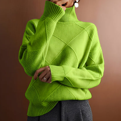 Morgan - Κομψό πουλόβερ με ζιβάγκο από κασμίρ για γυναίκες