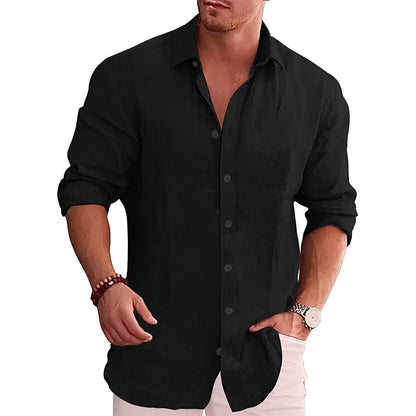 Louis - Casual Long-Sleeve Slim-Fit Shirt for Men