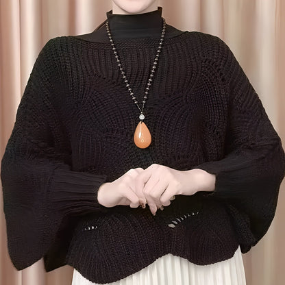 Celestine - Θερμοπουλόβερ με πλατιά μανίκια για γυναίκες