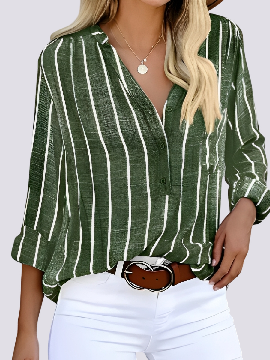 Mollie - Casual striped blouse for women