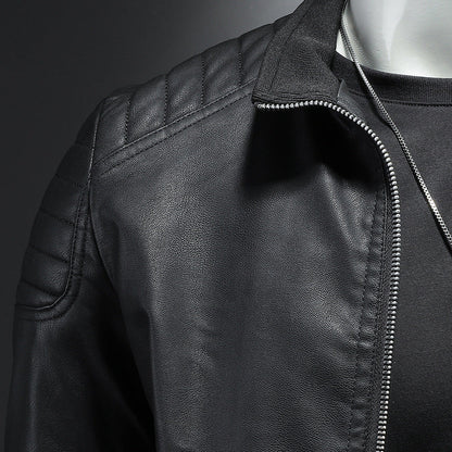 Wendell - Stylish, slim cut leather jacket for men