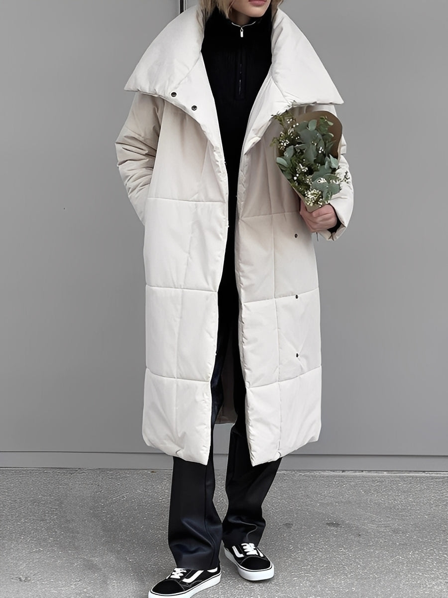 Adaline - Long, warm, lined cardigan for women