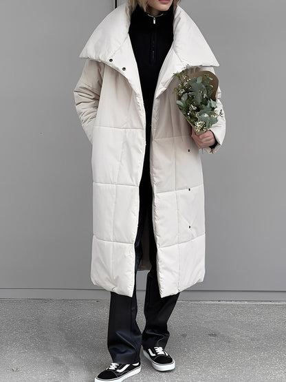 Adaline - Long, warm, lined cardigan for women