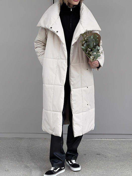 Adaline - Long, warm, lined cardigan for women