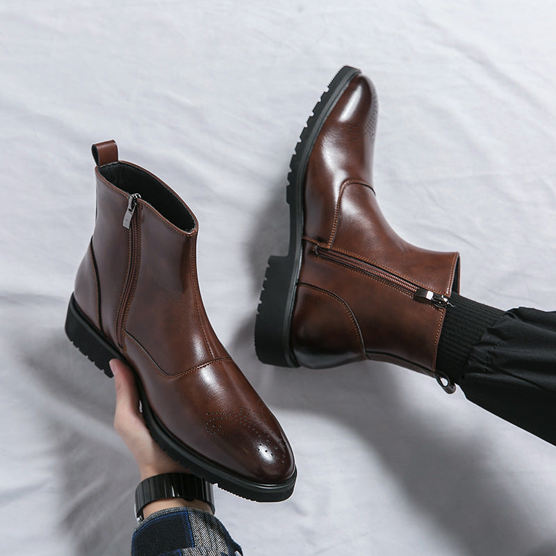 Kennith - Everyday, stylish Chelsea leather boots for men