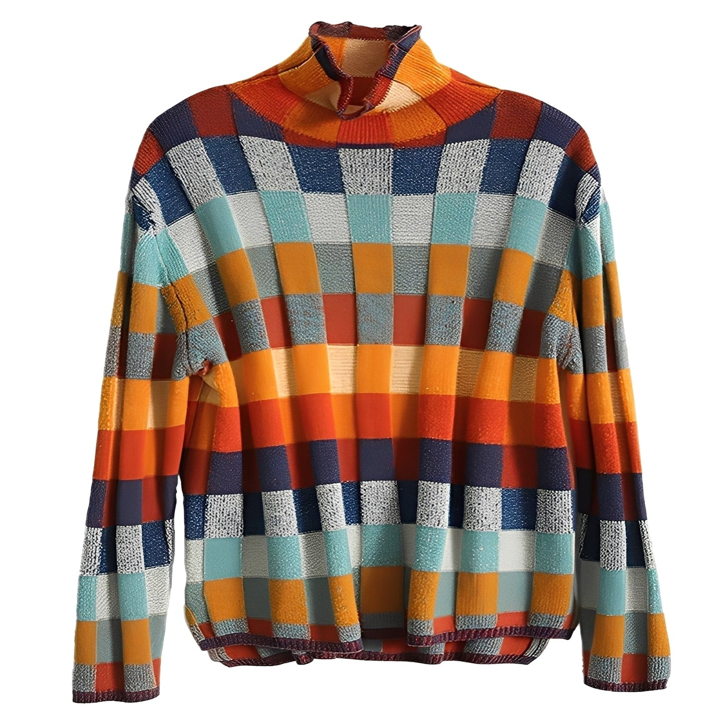 Katherine - Στυλάτο πουλόβερ patchwork από κασμίρ για γυναίκες