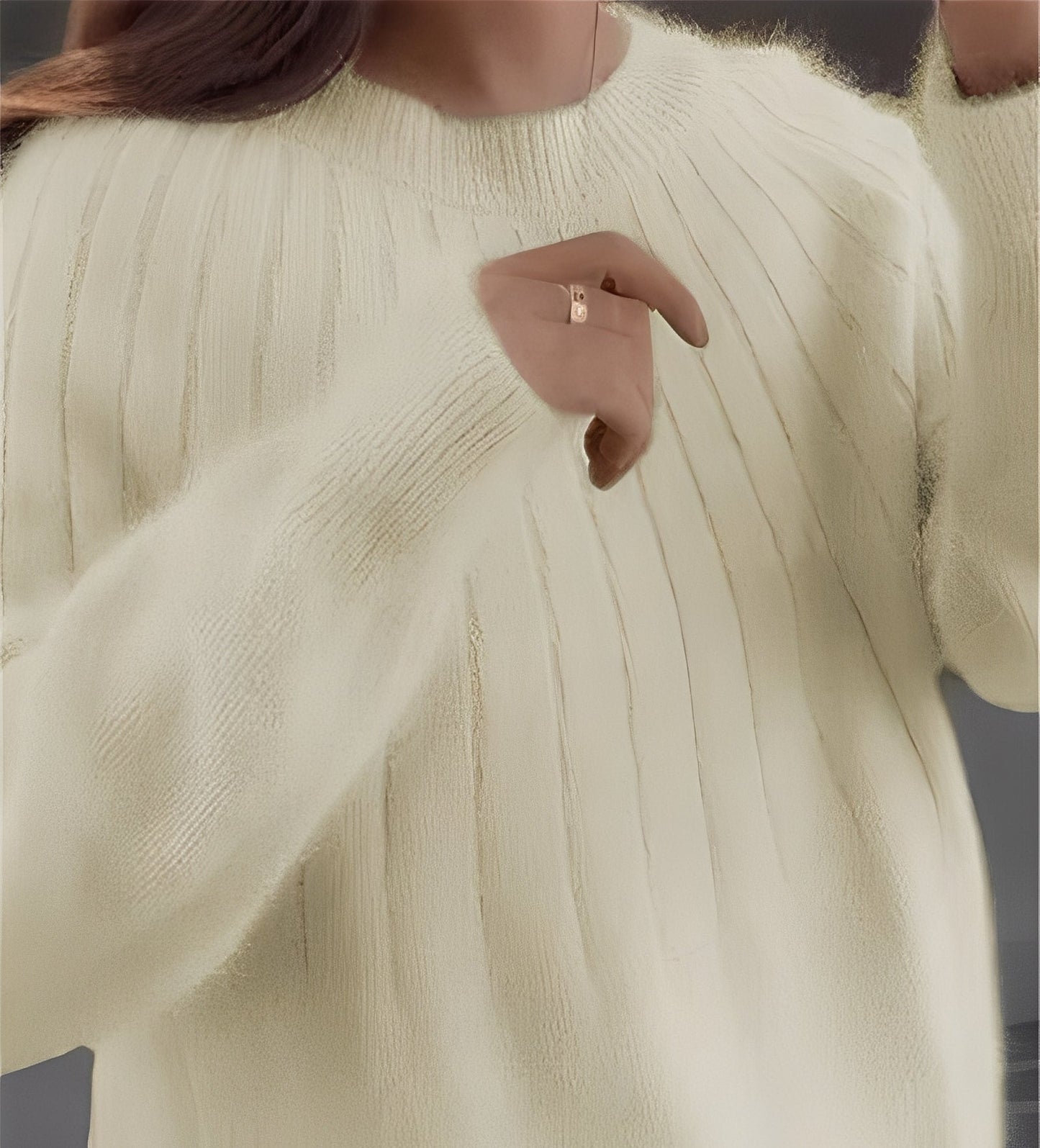 Josslyn - Κομψό, χαλαρό κασμιρένιο πουλόβερ για γυναίκες