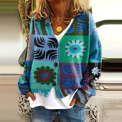 Nydia - Καθημερινό, μαλακό πουλόβερ με εκτύπωμα για γυναίκες