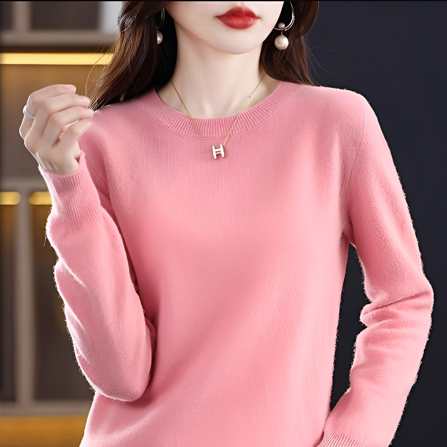 Julia - Ελαφρύς, στενός μάλλινος πουλόβερ για γυναίκες