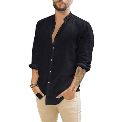 Johnny - Simple Button-Front Shirt for Men