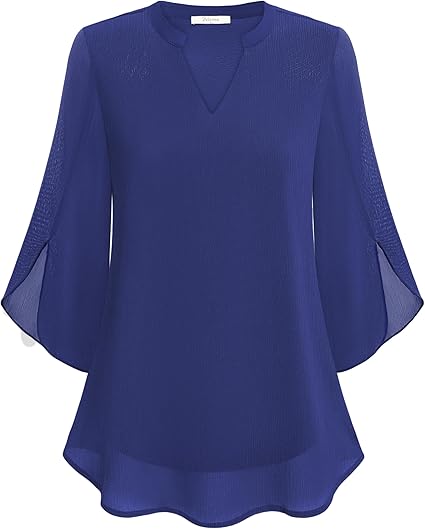 Brianna - Blouse with open sleeve and stylish movement