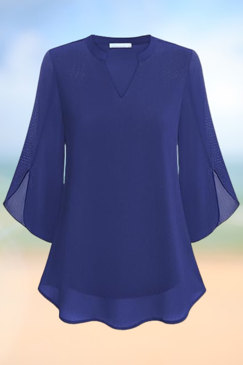 Celeste - Graceful blouse with open sleeves