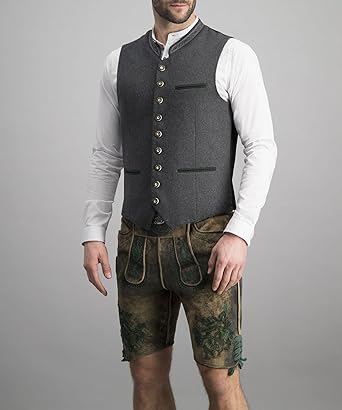Olaf - Traditional Men's Vest Gray Classic Elegant