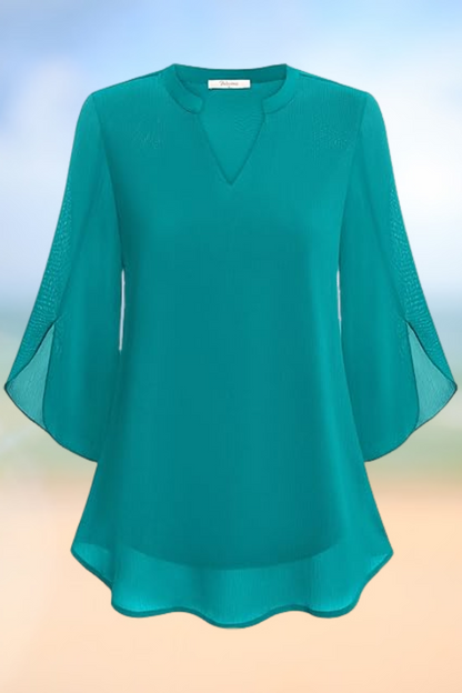 Celeste - Graceful blouse with open sleeves