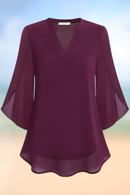 Celeste - Graceful blouse with open sleeves