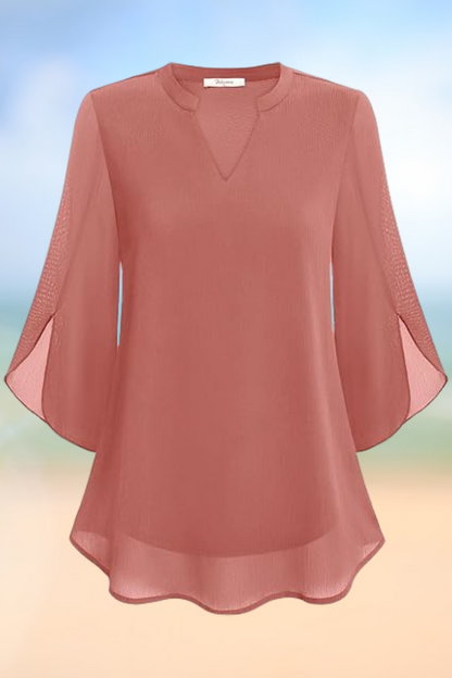 Celeste - Graceful blouse with open sleeves