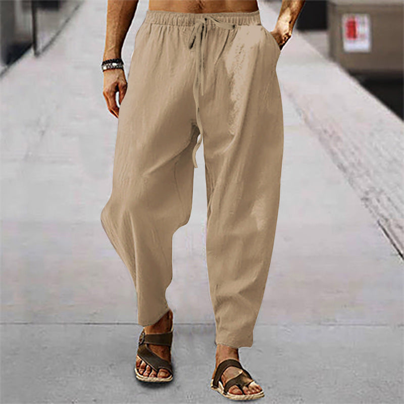 Titus - Men's Beach Pants Made of Cotton and Linen