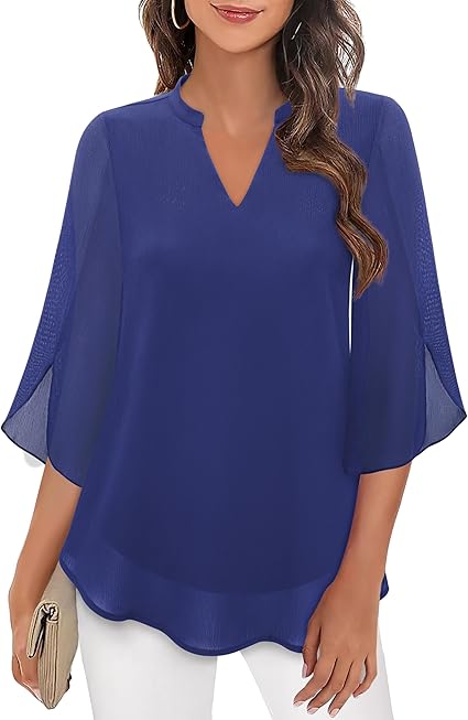 Brianna - Blouse with open sleeve and stylish movement