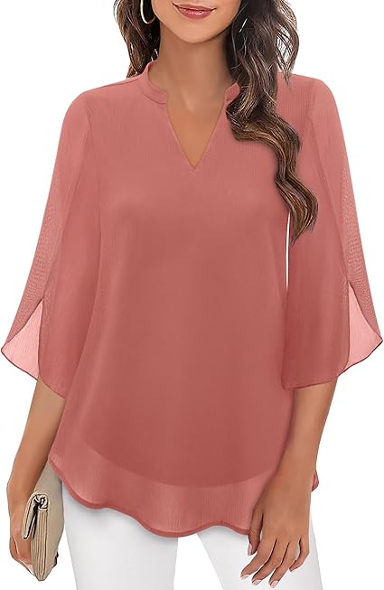 Brianna - Blouse with open sleeve and stylish movement