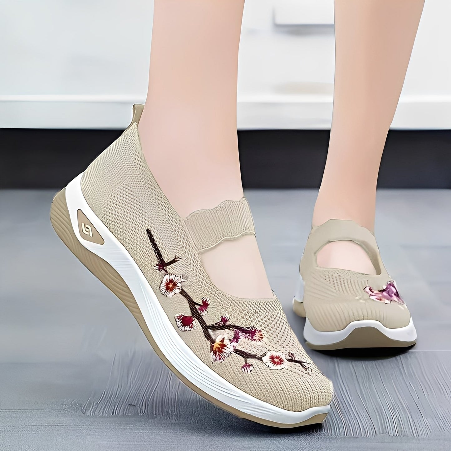 Jazmin - Everyday, breathable embroidered shoes for women