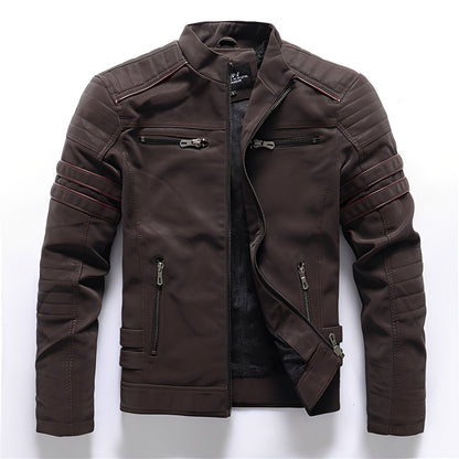 Dillan - Stylish Leather Motorcycle Jacket for Men