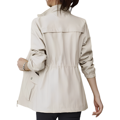 Gwenda - Stylish jacket with adjustable waist for women