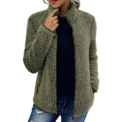 Larissa - Stylish, warm fleece jacket for women