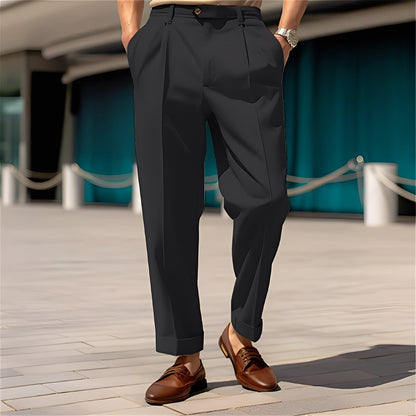 Beckham - Classic straight suit pants for men