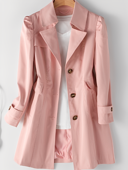 Hillary - Casual cashmere coat for women