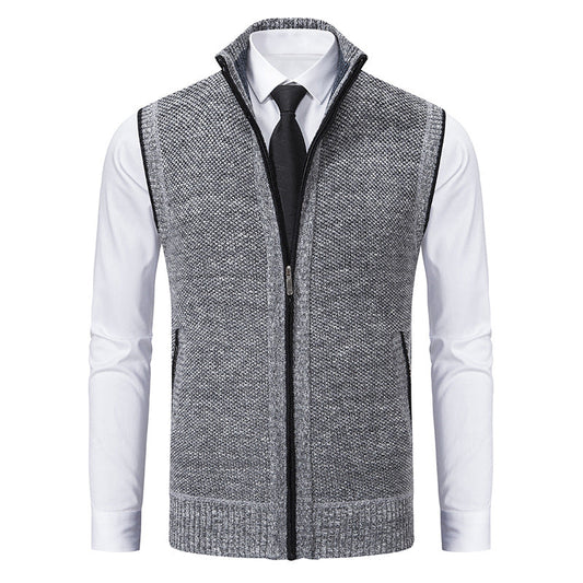 Damion - Manteau Tricoté Quotidien en Polaire pour Hommes