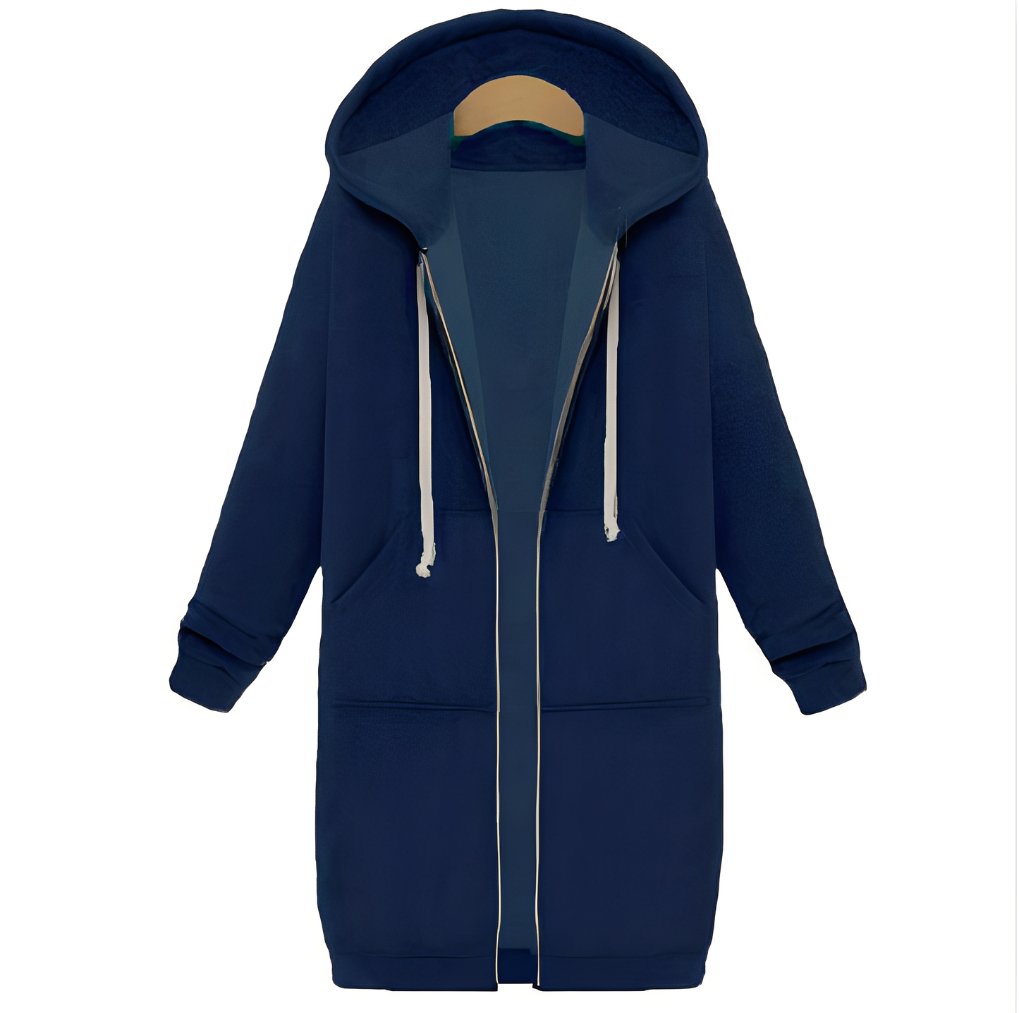 Jasmin - Relaxed, thick, short-length hooded jacket